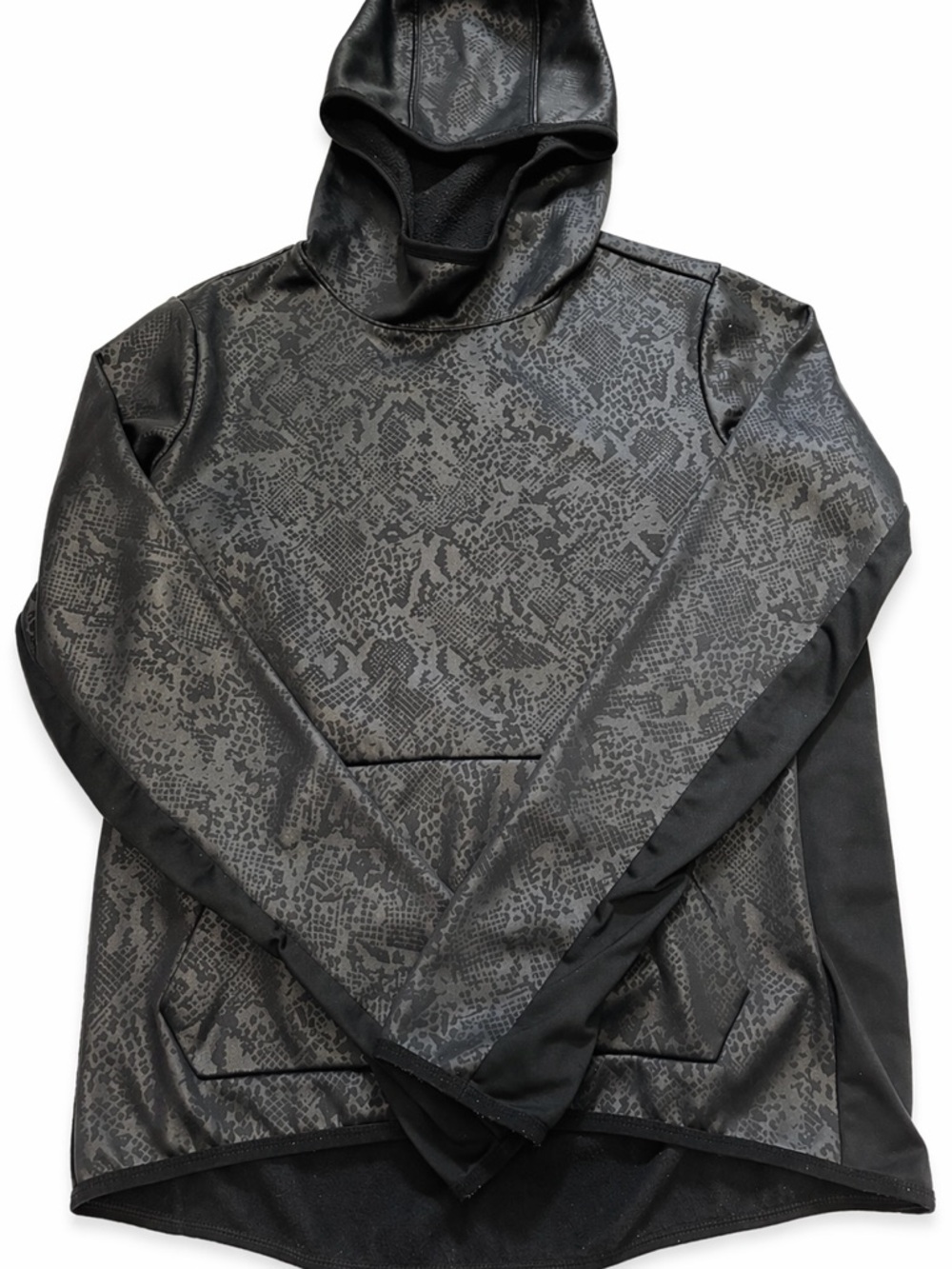 Nike Black Snake-Print Hooded Sweatshirt